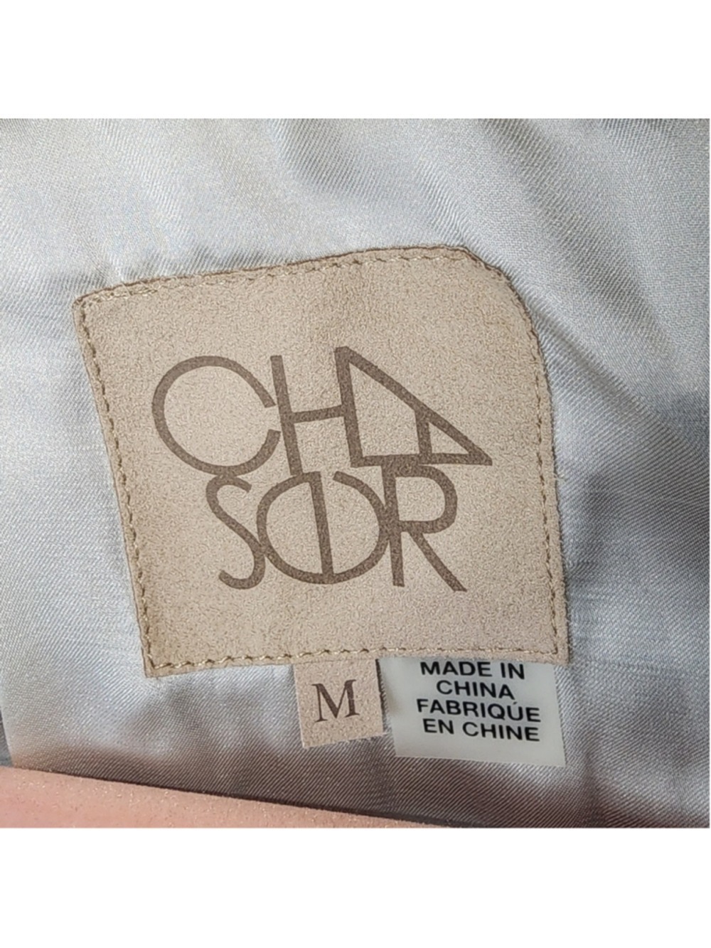 Chaser Velvet Dip Dye Blazer Blue Champagne Silk Blend Open Front - Picture 6 of 9